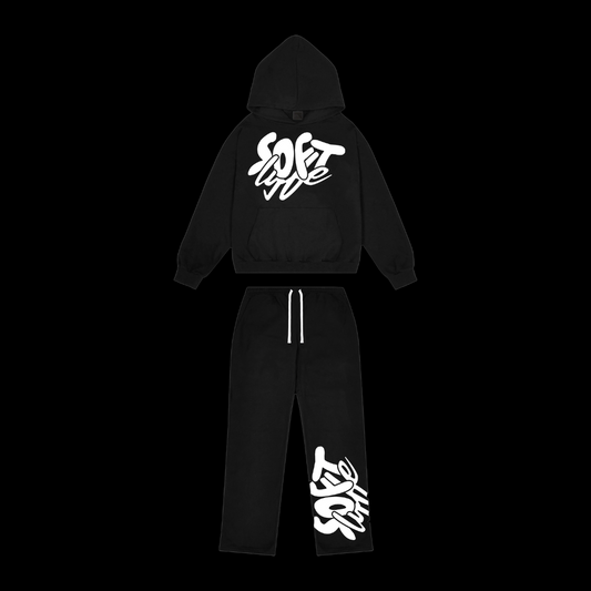 BLACK SOFTLYFE SIGNATURE TRACKSUIT